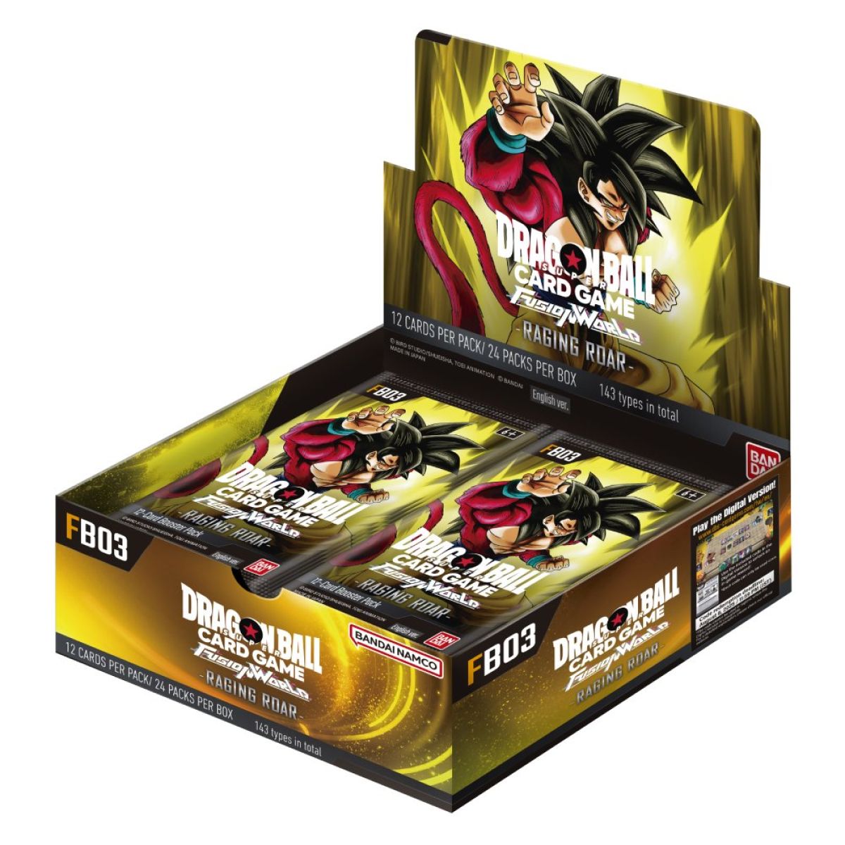 Dragon Ball Super Card Game: Fusion World – Booster Box  Raging Roar [FB03]