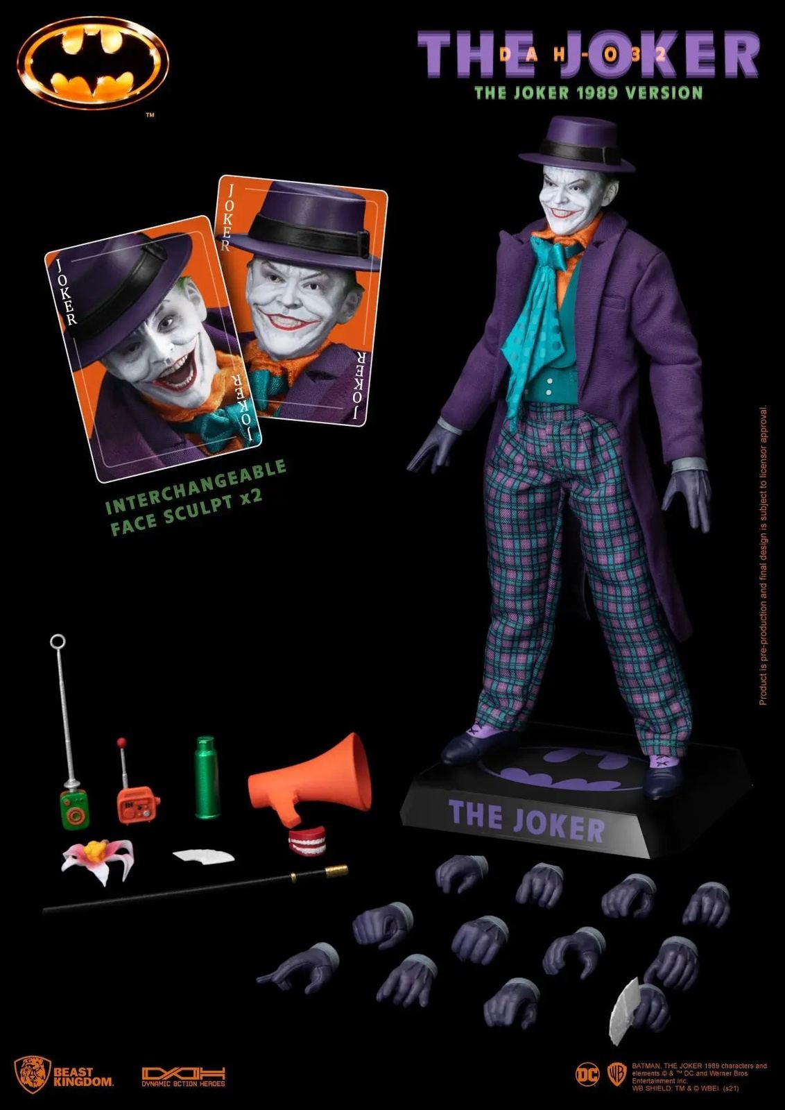 Beast Kingdom Dynamic Action Heroes Batman 1989 the Joker - HobbiXchange